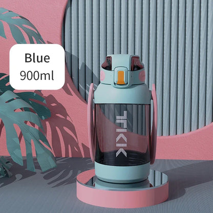 TKK Sports Water Bottle Tritan material Large Capacity Cup BPA-Free Blue 900ml 900ml 1400ml