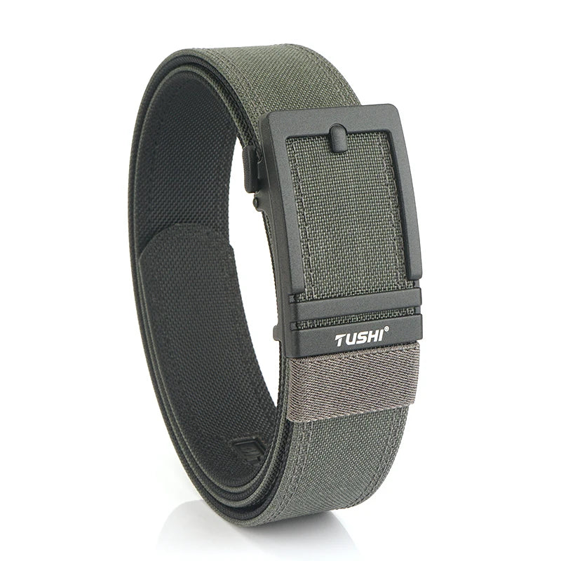 VATLTY New Men's Military Tactical Outdoor Casual Belt Automatic Gray 120cm