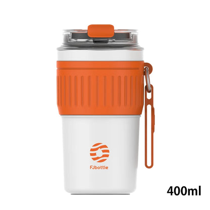 FEIJIAN Stainless Steel Coffee Cup Thermos Portable orange400 330-500ml