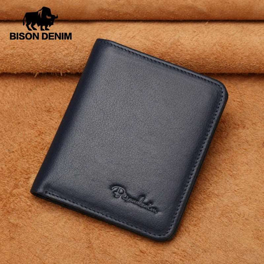 BISON DENIM 100% Genuine Leather Classic Men Wallet
