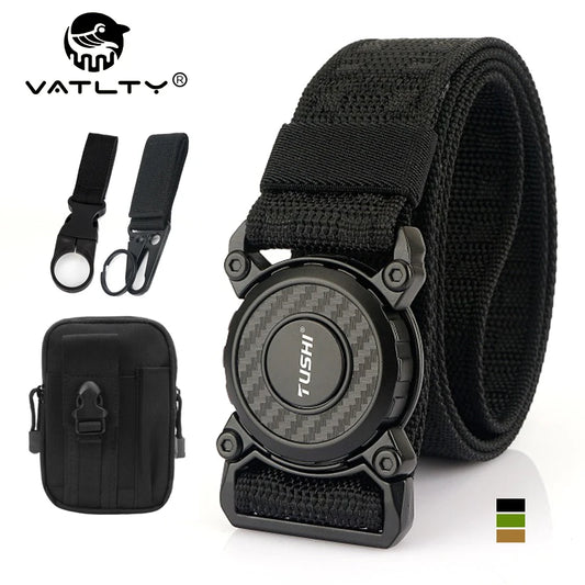 VATLTY New Military Tactical Belt Alloy Swivel Buckle