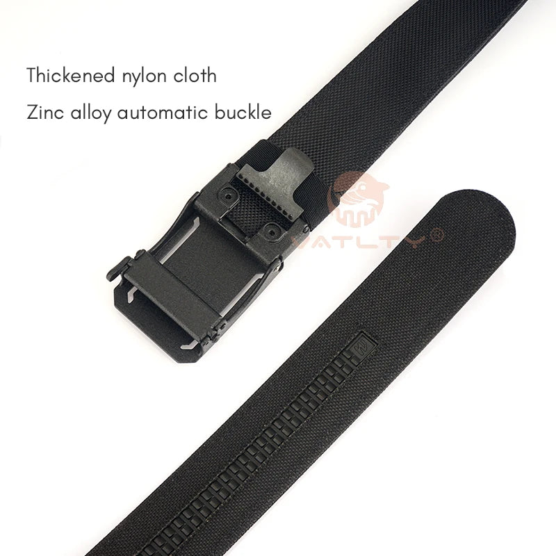 VATLTY 4.3cm Hard Tactical Belt 1100D Tight Nylon Alloy Automatic Buckle