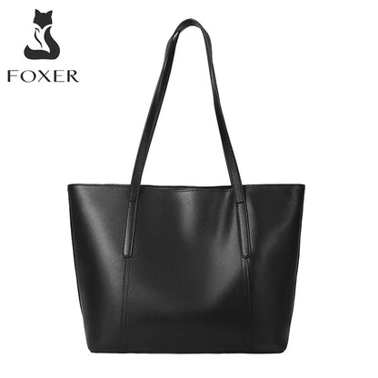 FOXER Handbags Office Bags Lady Commuter Totes Split Leather