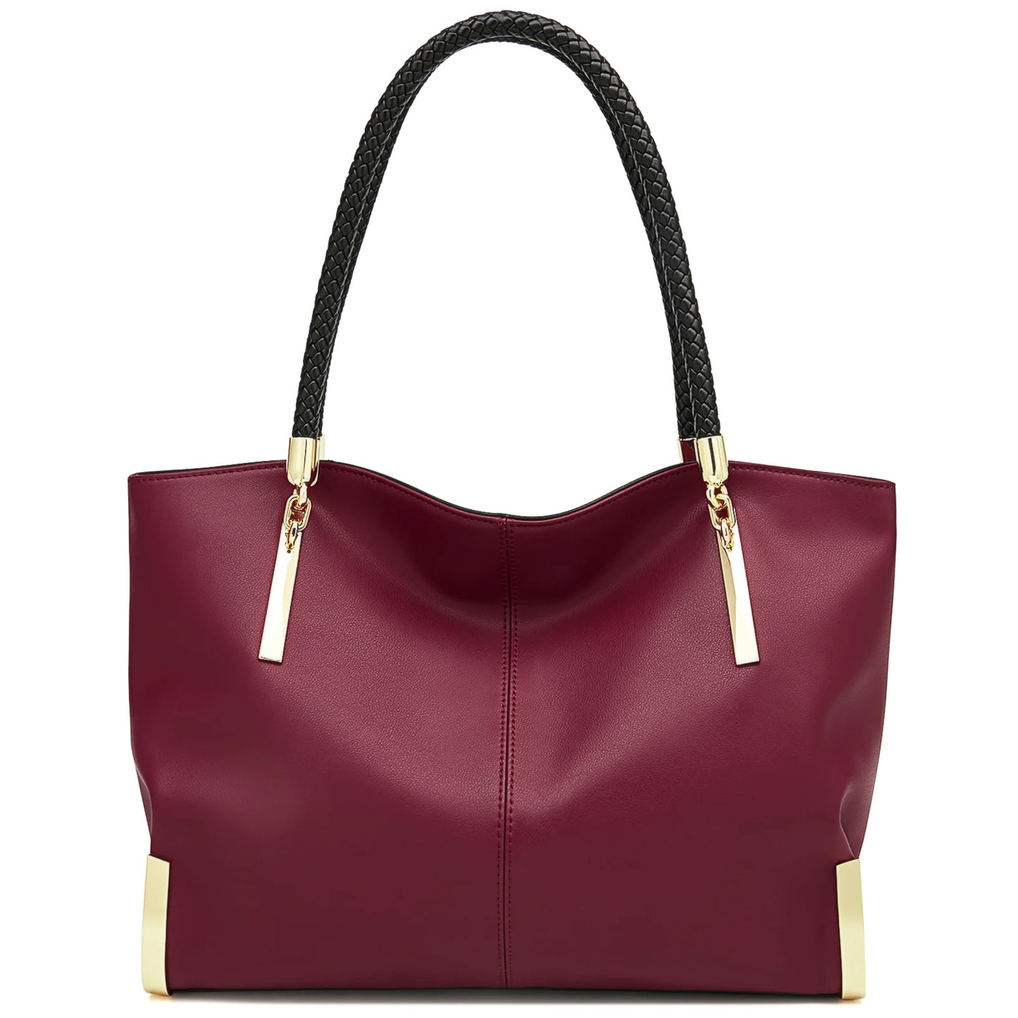 FOXER Brand Stylish Women Cowhide Leather Handbag Red wine1