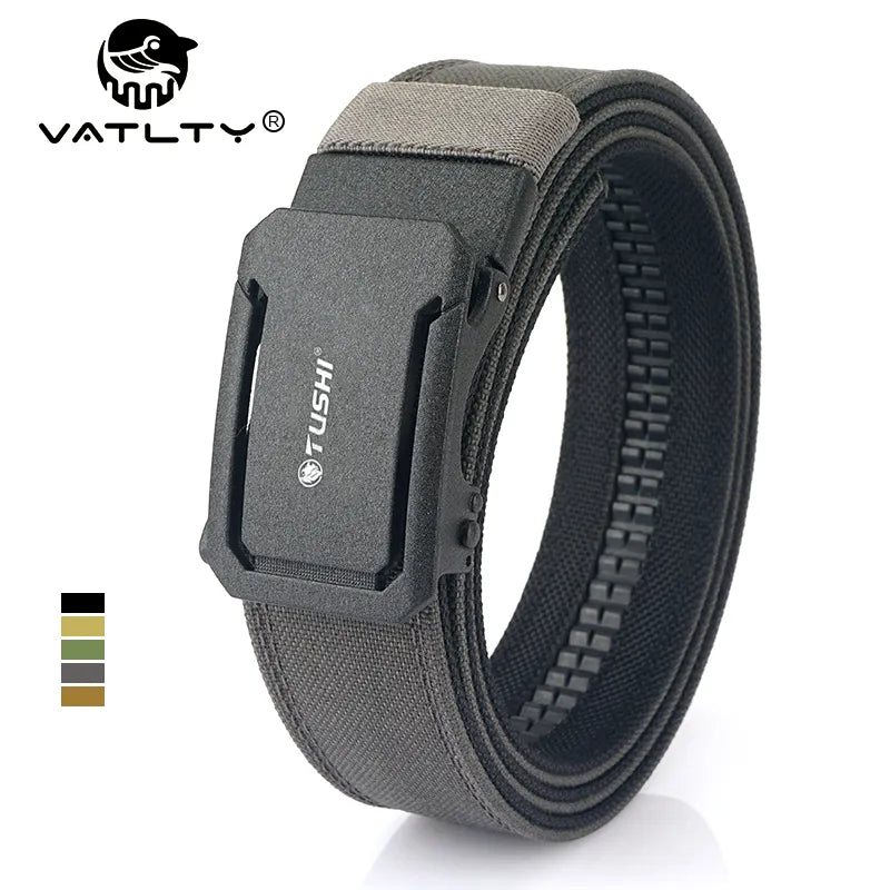 VATLTY New Military Belt for Men Sturdy Nylon Metal Automatic Buckle