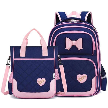 Bikab School Bags for Girls Kawaii Backpack 2PCBLUE M 1