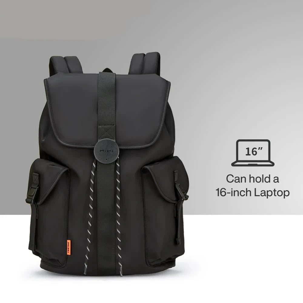 Mixi 16'' Laptop Backpack Women Men Waterproof Lightweight Knight Black 17 inch