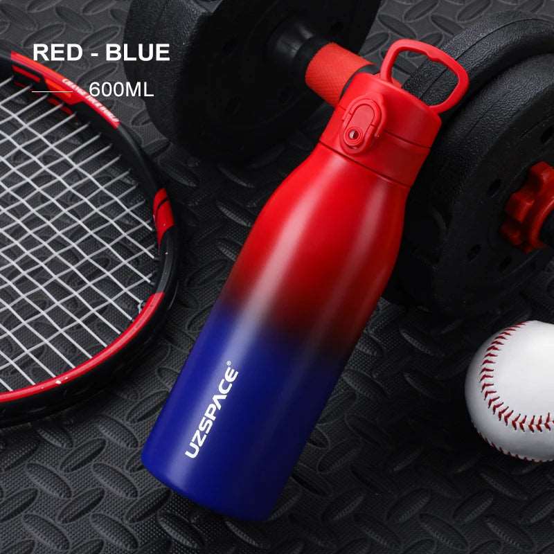 600/1000ml Thermos Flask Double vacuum 316 Stainless Steel 600ml Red-Blue 600-1000ml