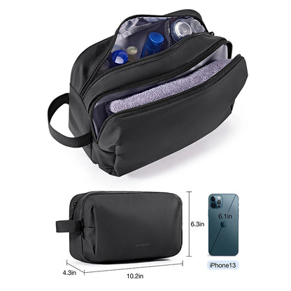 Women's Cosmetic Bag BAGSMART Waterproof Dopp Kit for Travel Black S