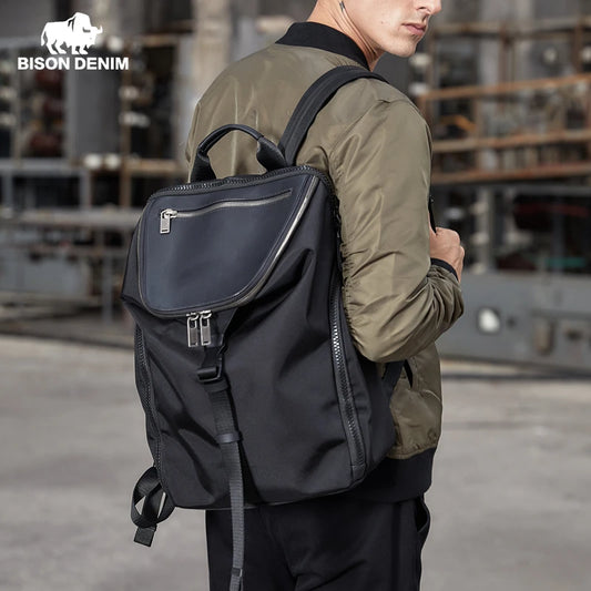 BISON DENIM New Fashion Casual Backpack Men/Unisex Travel Backpack