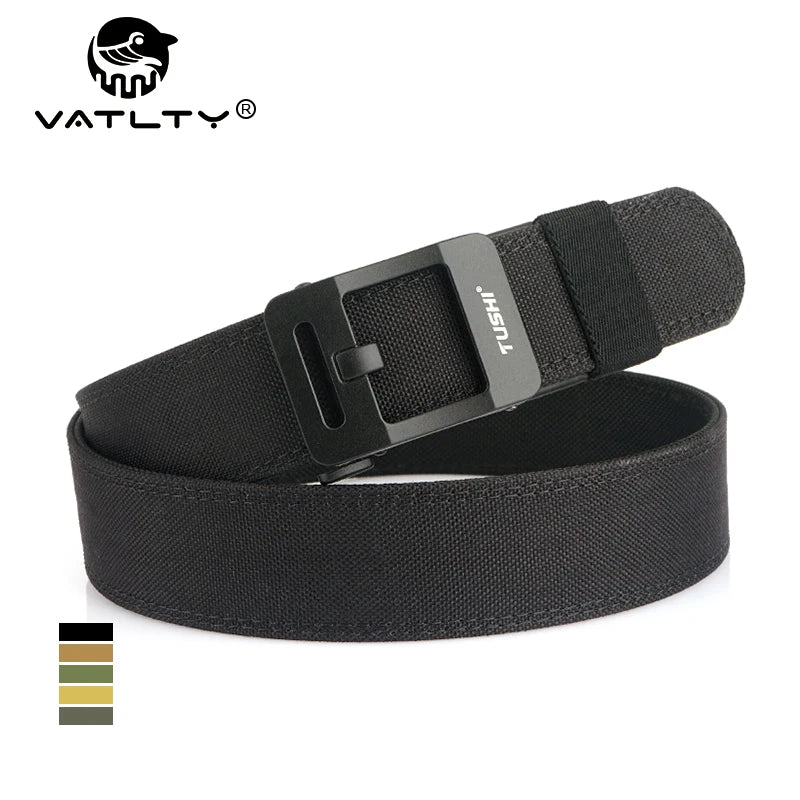 VATLTY Automatic Tactical Pistol Belt Metal Buckle Tight Nylon IPSC