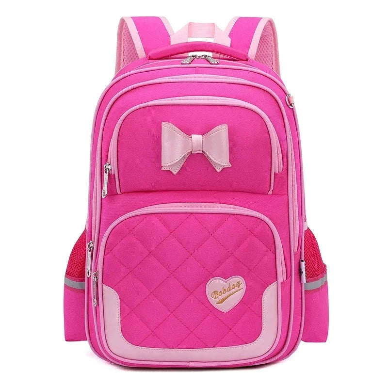 Bikab School Bags for Girls Kawaii Backpack LIGHT RED M