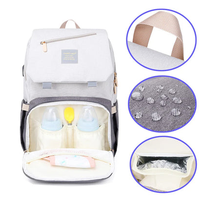 Multifunctional Waterproof Fabric Baby Diaper Bag