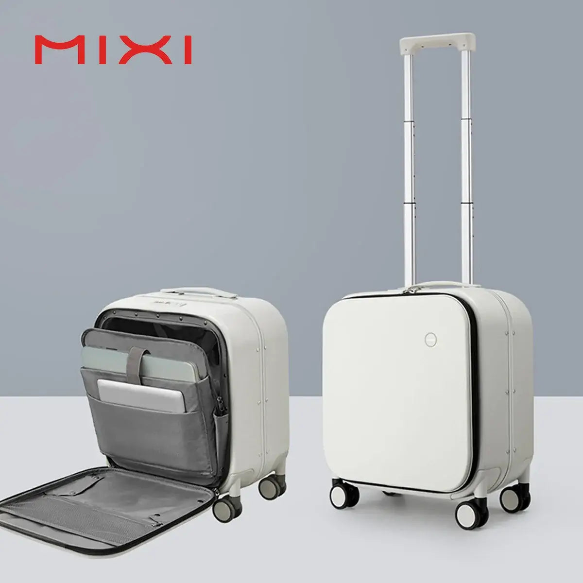 MIXI Carry On Suitcase 18 Inch Aluminum Frame