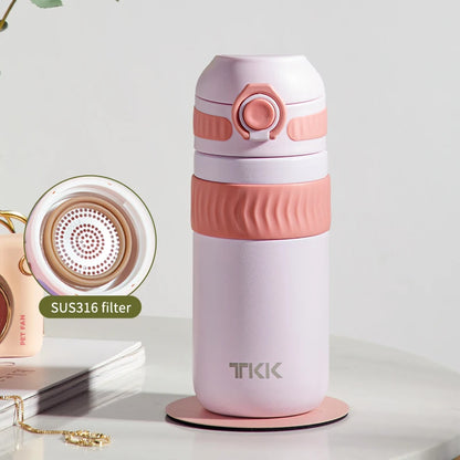 TKK 450ml SUS-316 Large Capacity Stainless Steel Thermos Purple 450ml