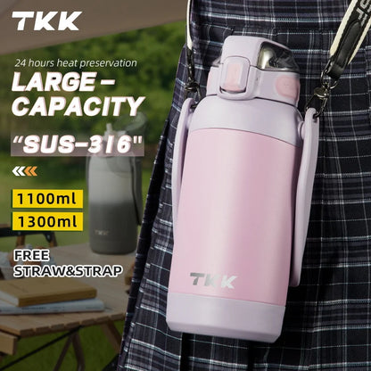 TKK 1100/1300ml SUS-316 Large Capacity Stainless Steel Thermos