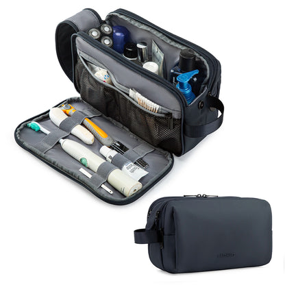 Women's Cosmetic Bag BAGSMART Waterproof Dopp Kit for Travel Dark blue M