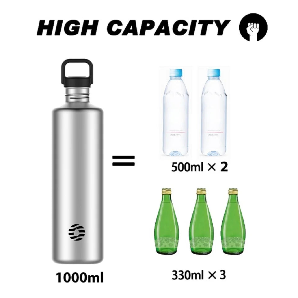 FEIJIAN Stainless Steel Water Bottle Portable BPA Free With Bottle Bag