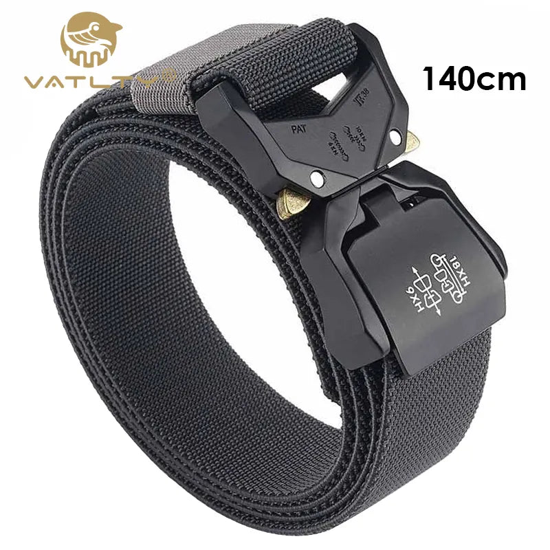 VATLTY 140cm Elastic Belt For Men Strong Nylon Tactical Belt