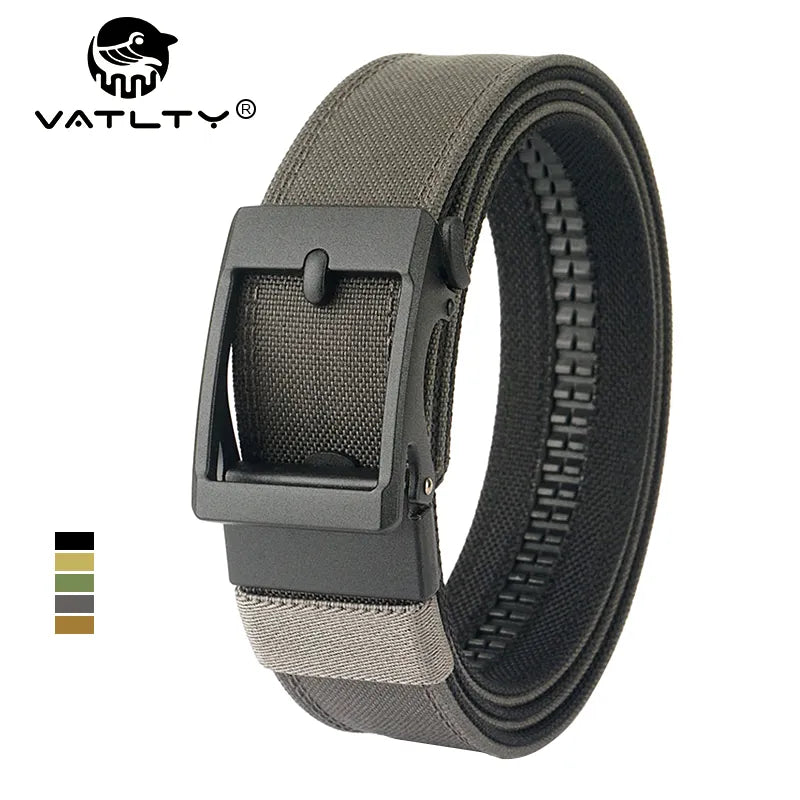 VATLTY New Hard Tactical Belt for Men Metal Automatic Buckle IPSC Gun Belt