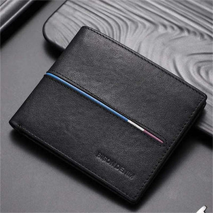 BISON DENIM Genuine Leather Wallet Men