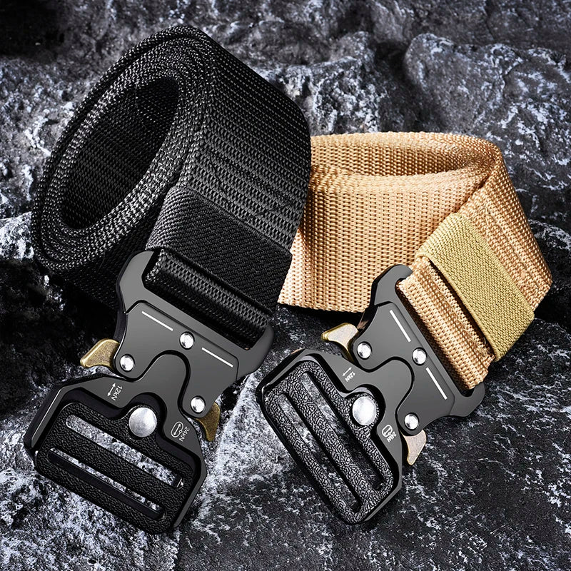 Men's Tactical Multi Function High Quality Marine Corps Canvas Belt