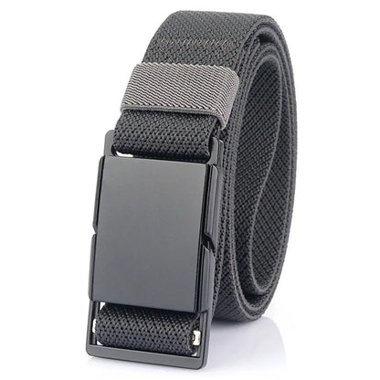 VATLTY Magnetic Elastic Belt Alloy Buckle Quick Release Unisex Dark gray 125cm