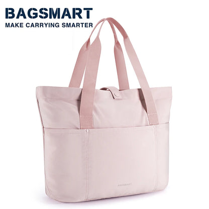 BAGSMART Tote Bag 20L Waterproof Folding Travel Bag With Zipper