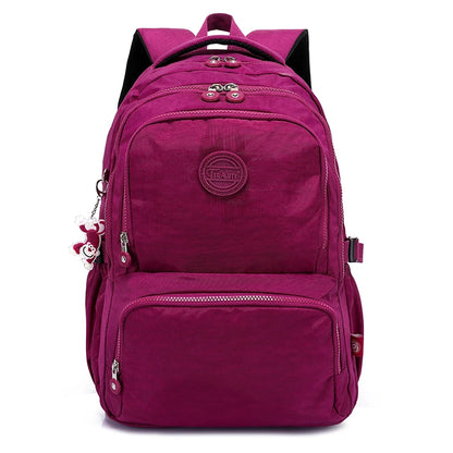 TEGAOTE Backpack Travel Bag Nylon Waterproof PURPLE RED 33x15.5x48CM 2302