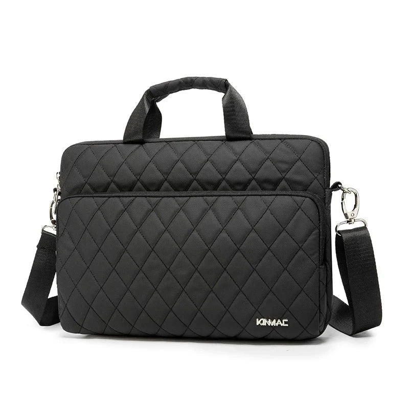 Kinmac Laptop Bag 13.3-15.6 Inch For MacBook / Notebook Black Embroidery