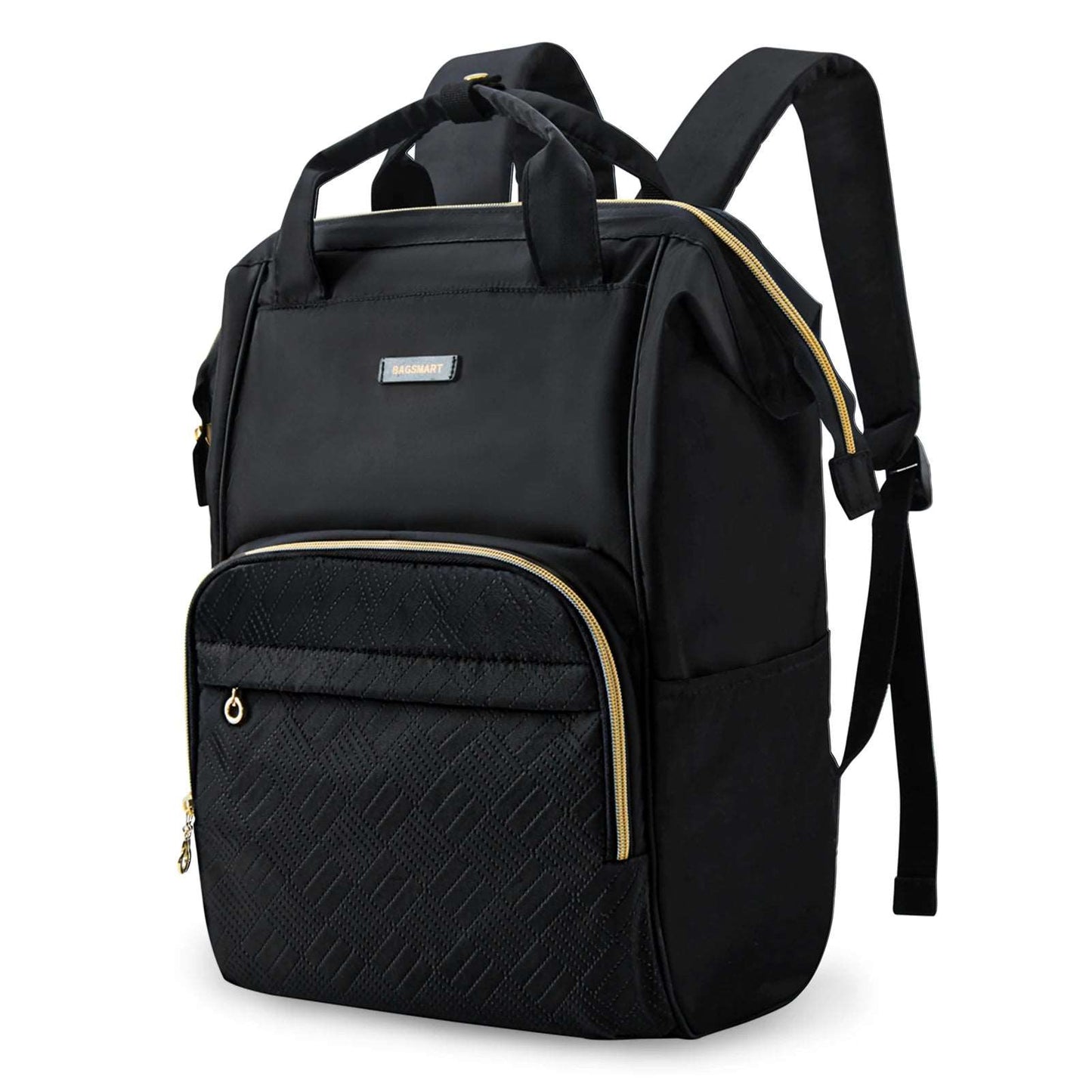 BAGSMART 50L School Bags 14-15.6inch Laptop Backpack for Women 15.6 inch black