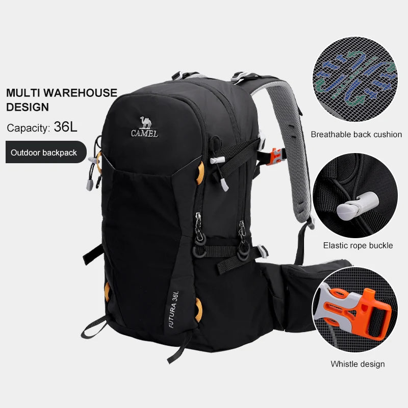 GOLDEN CAMEL Hiking Man Backpacks Lightweight Bag for Men Outdoor Women's Running Sports Bag for Travel Cycling Rucksack 1S32267147