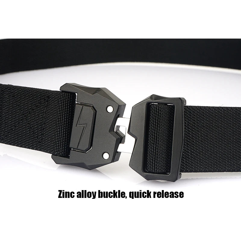 VATLTY 110cm-140cm Men's Elastic Belt Quick Release Alloy Buckle