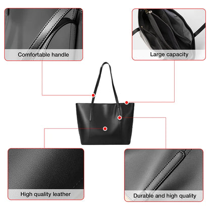 FOXER Handbags Office Bags Lady Commuter Totes Split Leather