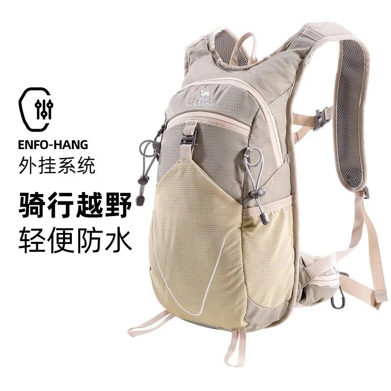 GOLDEN CAMEL Hiking Backpacks Men Women Mountaineering Bags for Men Sport Schoolbag Cross-country Running Cycling Outdoor Travel Khaki