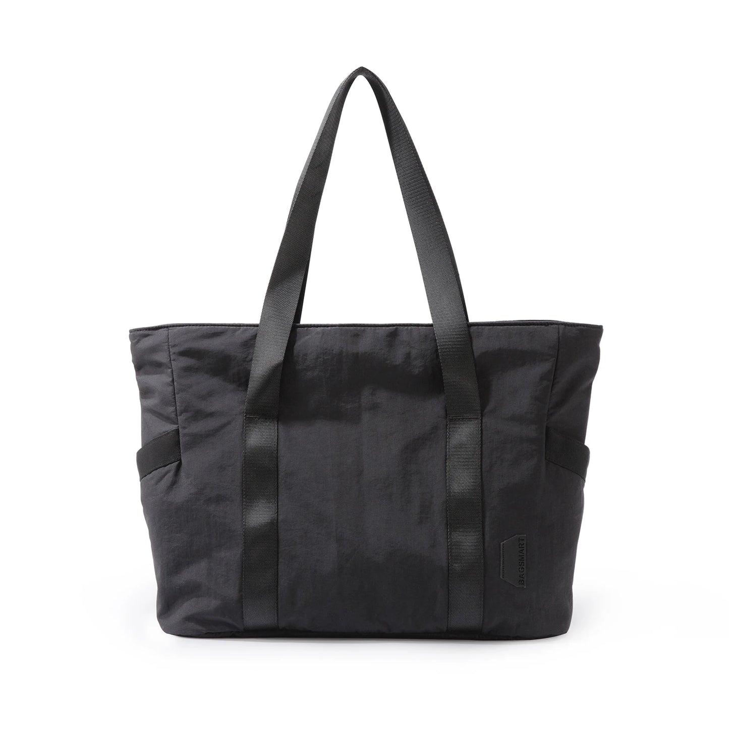 Tote Bag BAGSMART Gym Bag Women's 15.6in Laptop Yoga Bag with Yoga Mat Buckle Black