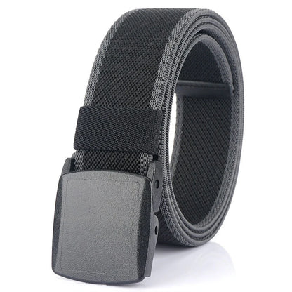VATLTY Metal Free Elastic Belt Strong Engineering Plastic Quick Release Nylon Buckle Black gray