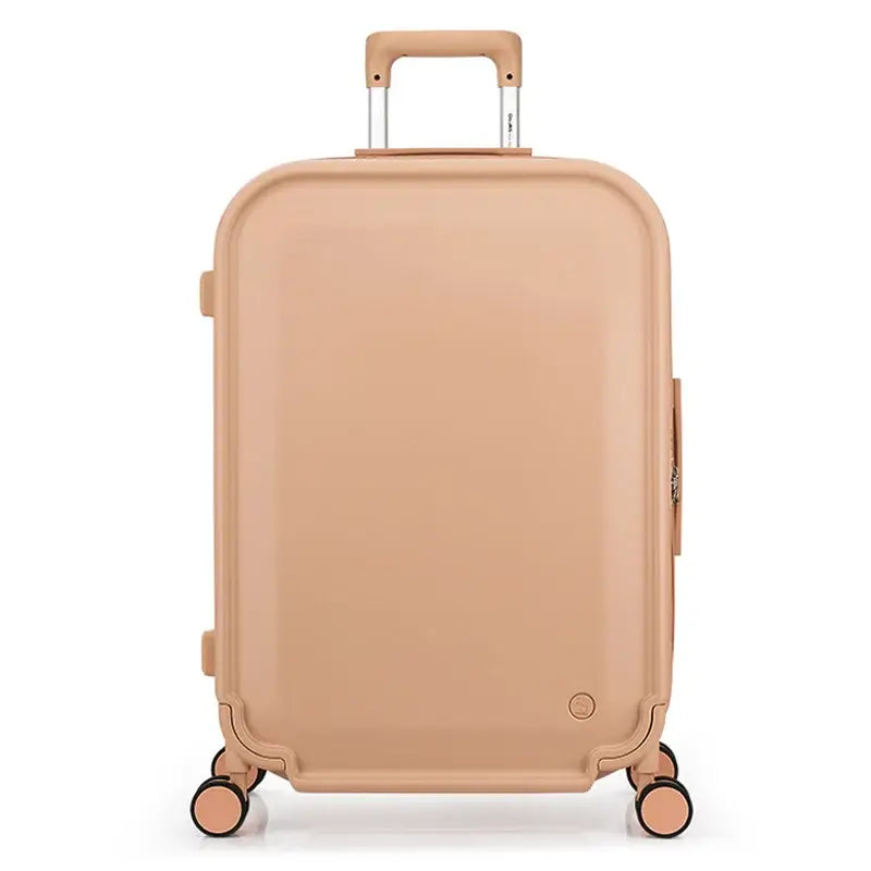 OIWAS Rolling Luggage Suitcase Travel Trolley Case Men Mute Spinner Wheels Rolling Baggage TSA Lock Carry On Boarding Cabin Pink