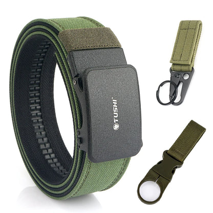 VATLTY Official Genuine Men's Military Tactical Belt 1100D Thick Nylon ArmyGreen set A 120cm