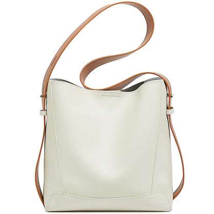 FOXER Lady Fashion Retro Shoulder Bag Large Capacity Beige2