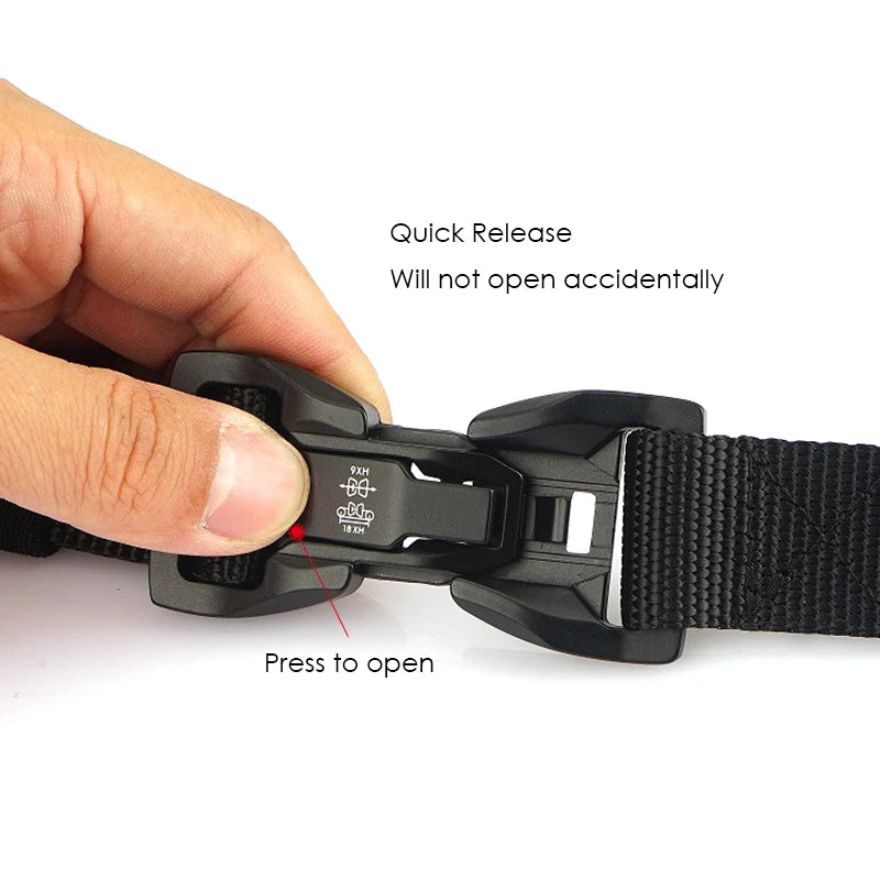 VATLTY 2.5cm Thin Tactical Belt Soft Real Nylon QR Metal Buckle