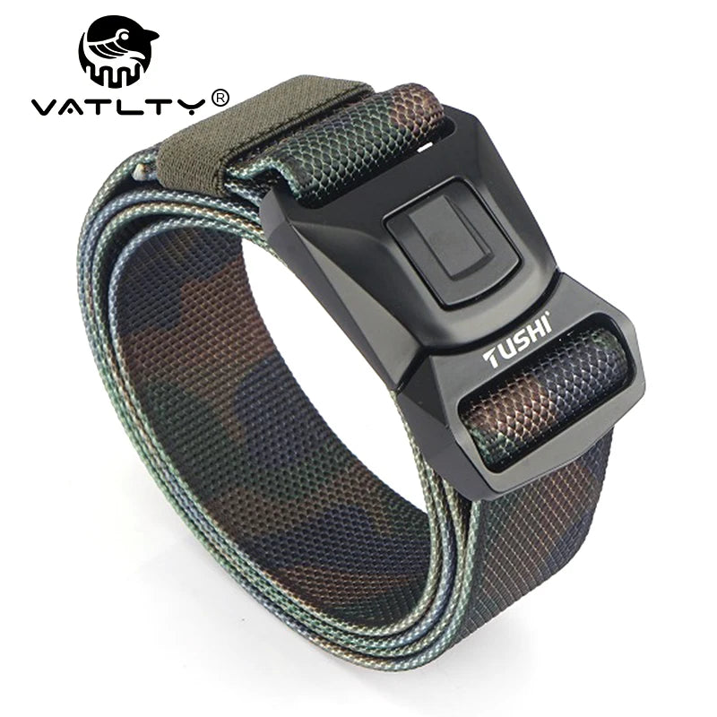 VATLTY Camo Military Tactical Belt Strong Real Nylon Anti-rust Alloy Buckle