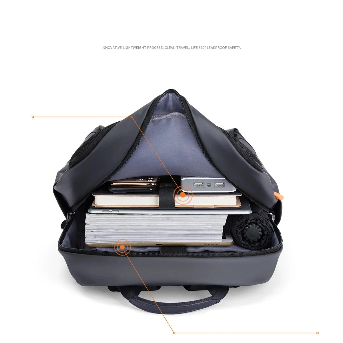 BISON DENIM Large Capacity Backpack Men Women Business Laptop Computer Bag Student School Bags Multifunctional Travel Backpack