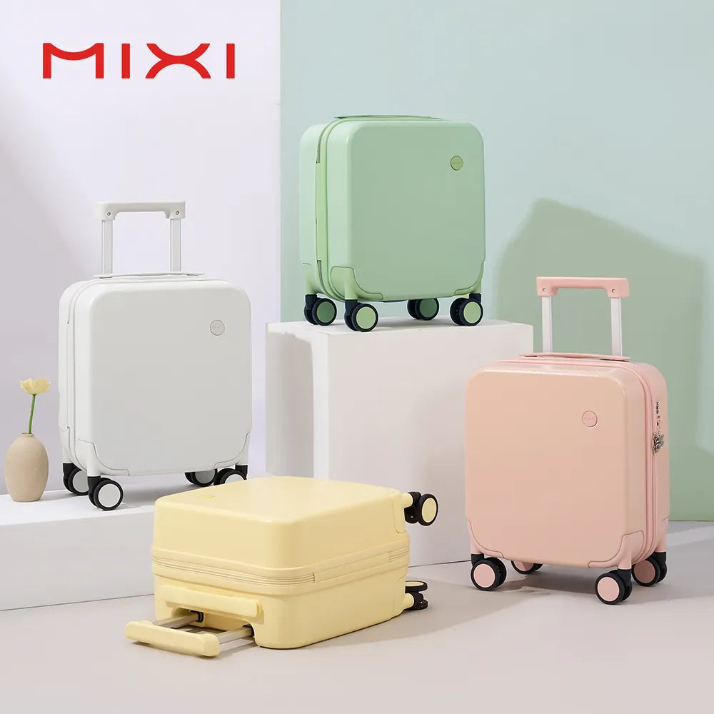 MIXI 14 Inch Underseat Carry On Luggage Spinner Wheels