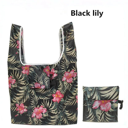 New Magic style Nylon Large Tote Reusable lily-13