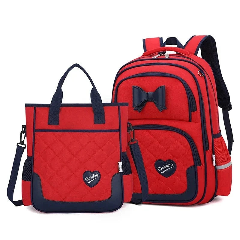 Bikab School Bags for Girls Kawaii Backpack 2PCRED L 2