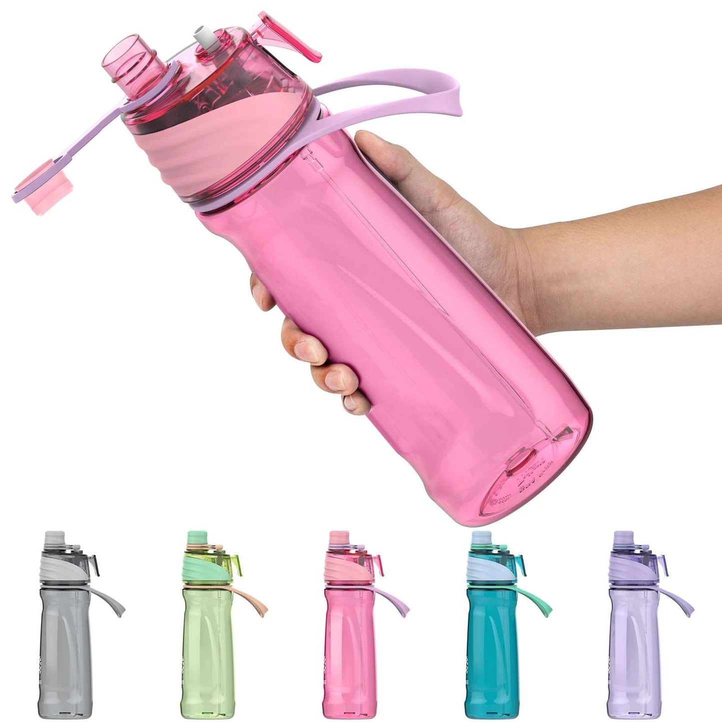 950ml Water Bottle Outdoor Sport Fitness Spray Bottle BPA Free Pink 0.95L