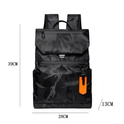 High Quality Waterproof Men's Laptop Backpack USB Charging Camouflage M
