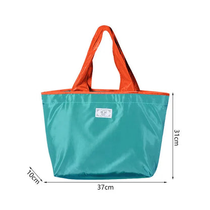 Large Capacity Reusable Shopping Bag Lake Blue-Small