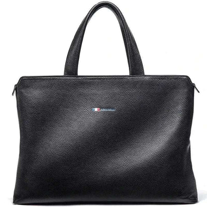 BISON DENIM Cowhide Briefcase Business Travel Bag Laptop Handbag N2792-3B